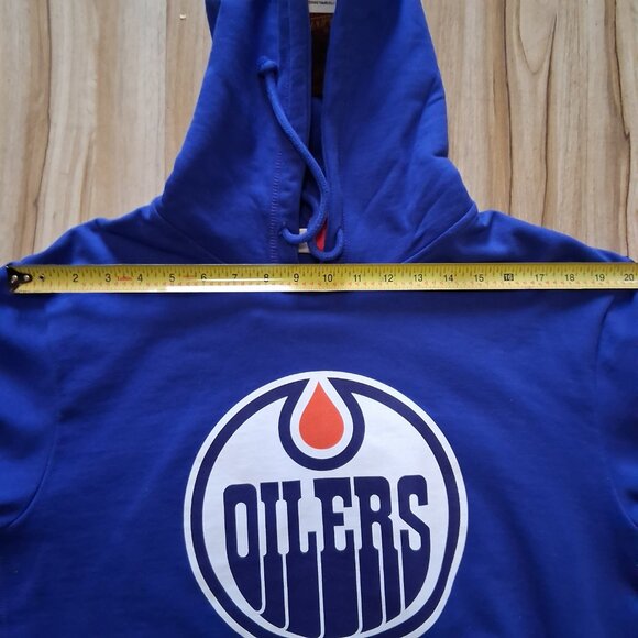 Mitchell & Ness Edmonton Oilers Hoodie XL Blue – NHL Primary Logo Sweatshirt – - Picture 4 of 4